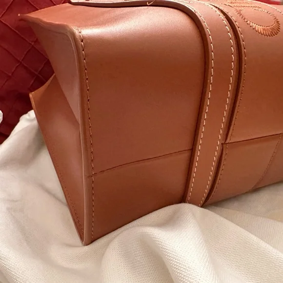 Tan Leather Chloe medium woody tote - Picture 2 of 11